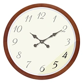wood wall clock